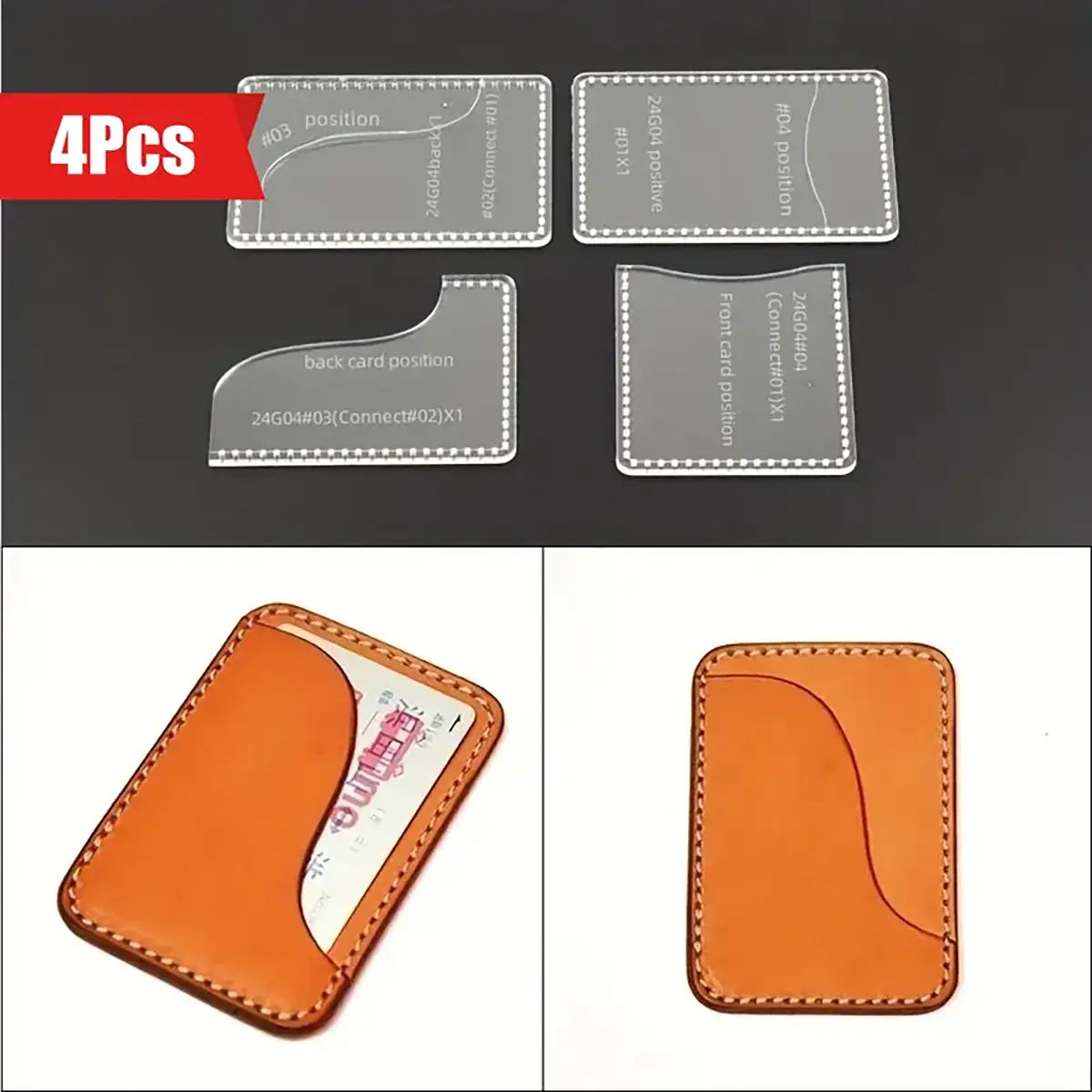 Practical Card Wallet Acrylic Template