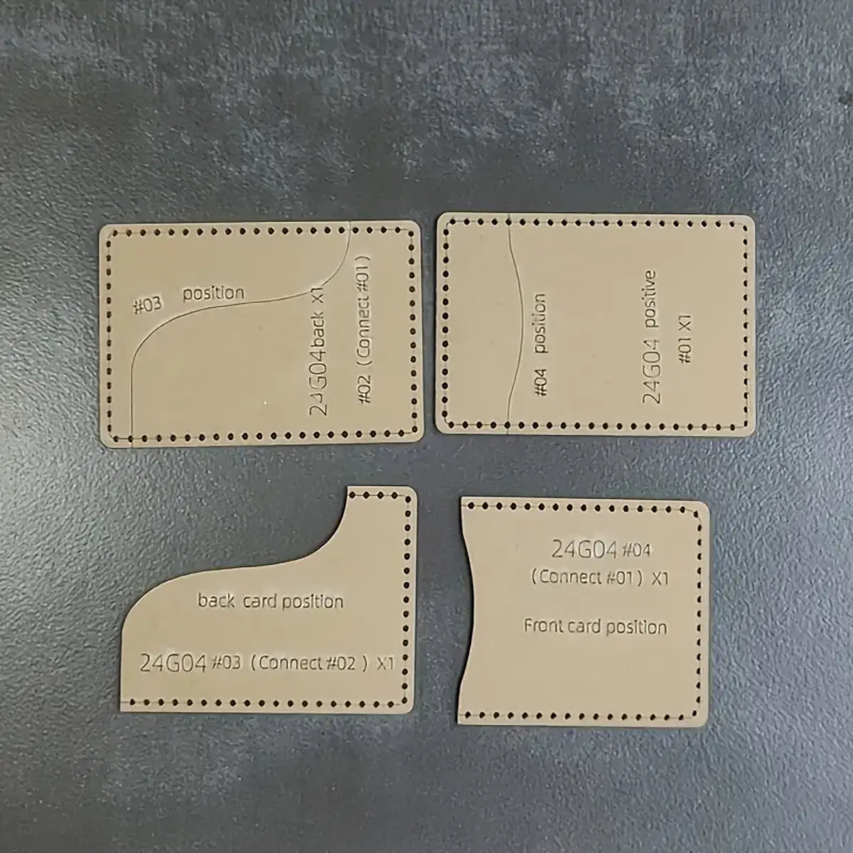 Practical Card Wallet Acrylic Template