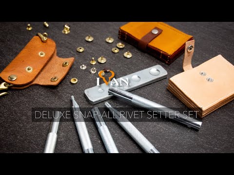How To Use a Deluxe Snap-All Rivet Setter 6 Piece Set.