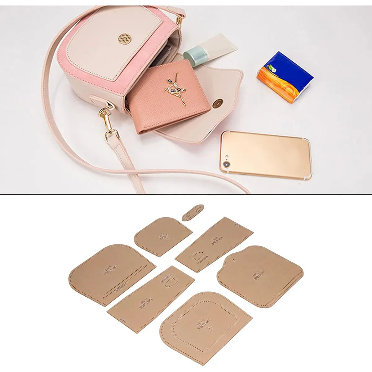 Leather Shoulder Bag Acrylic Template.