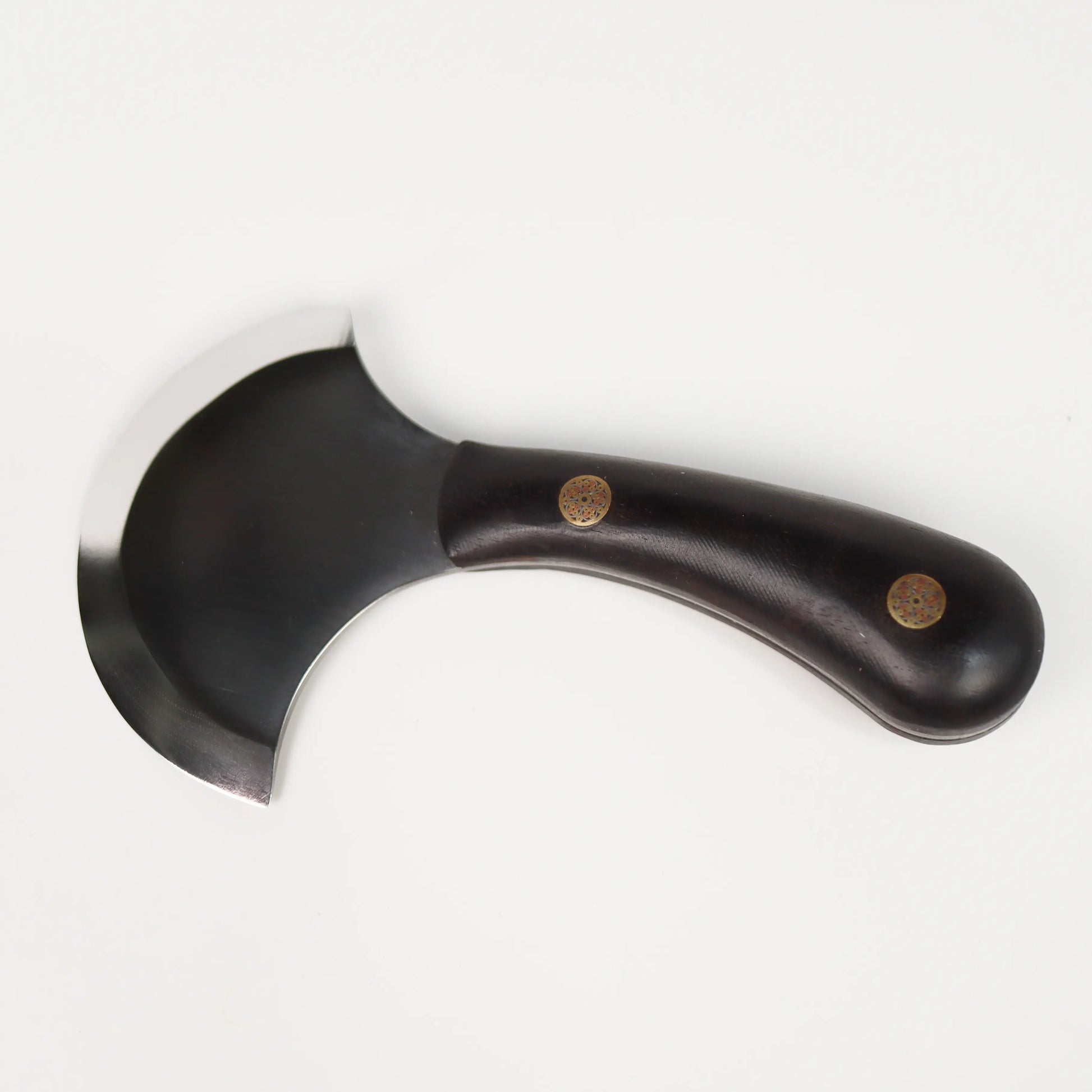 Ebony Half Round Leather Skiving Knife.