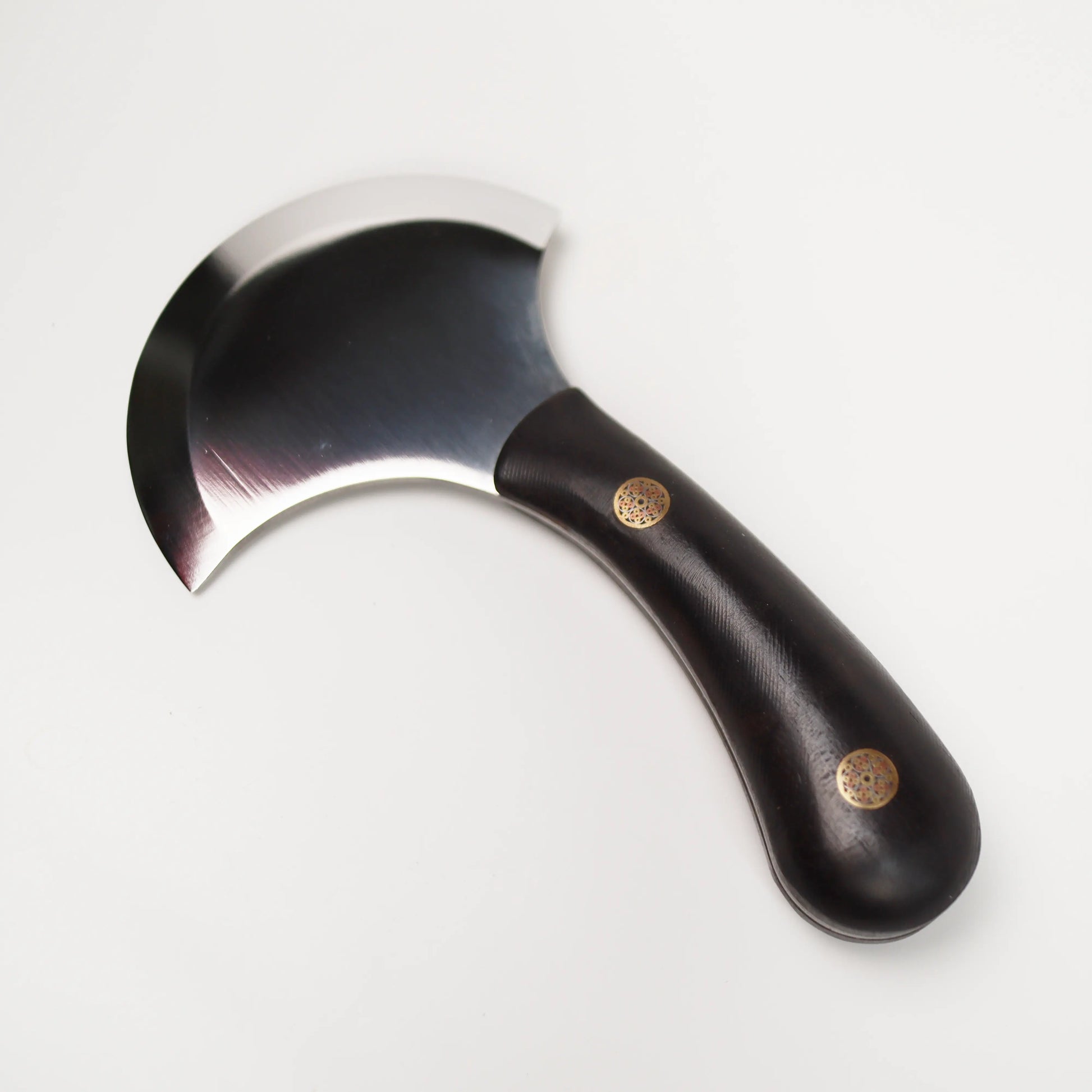 Ebony Half Round Leather Skiving Knife.