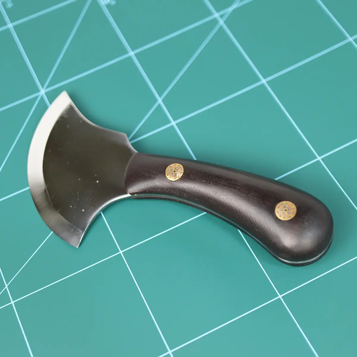 Ebony Half Round Leather Skiving Knife.