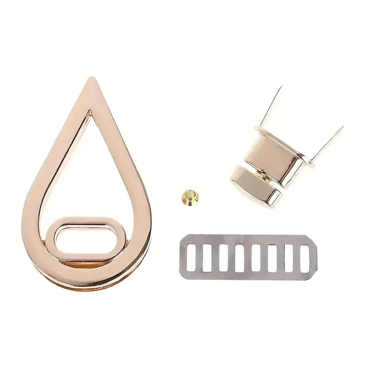 Gold Raindrop Twist Bag Clasp