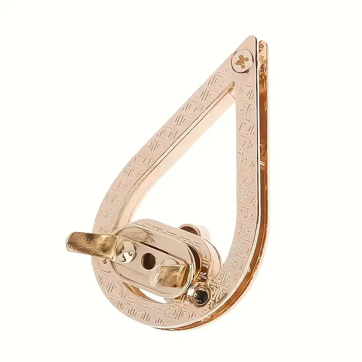 Gold Raindrop Twist Bag Clasp