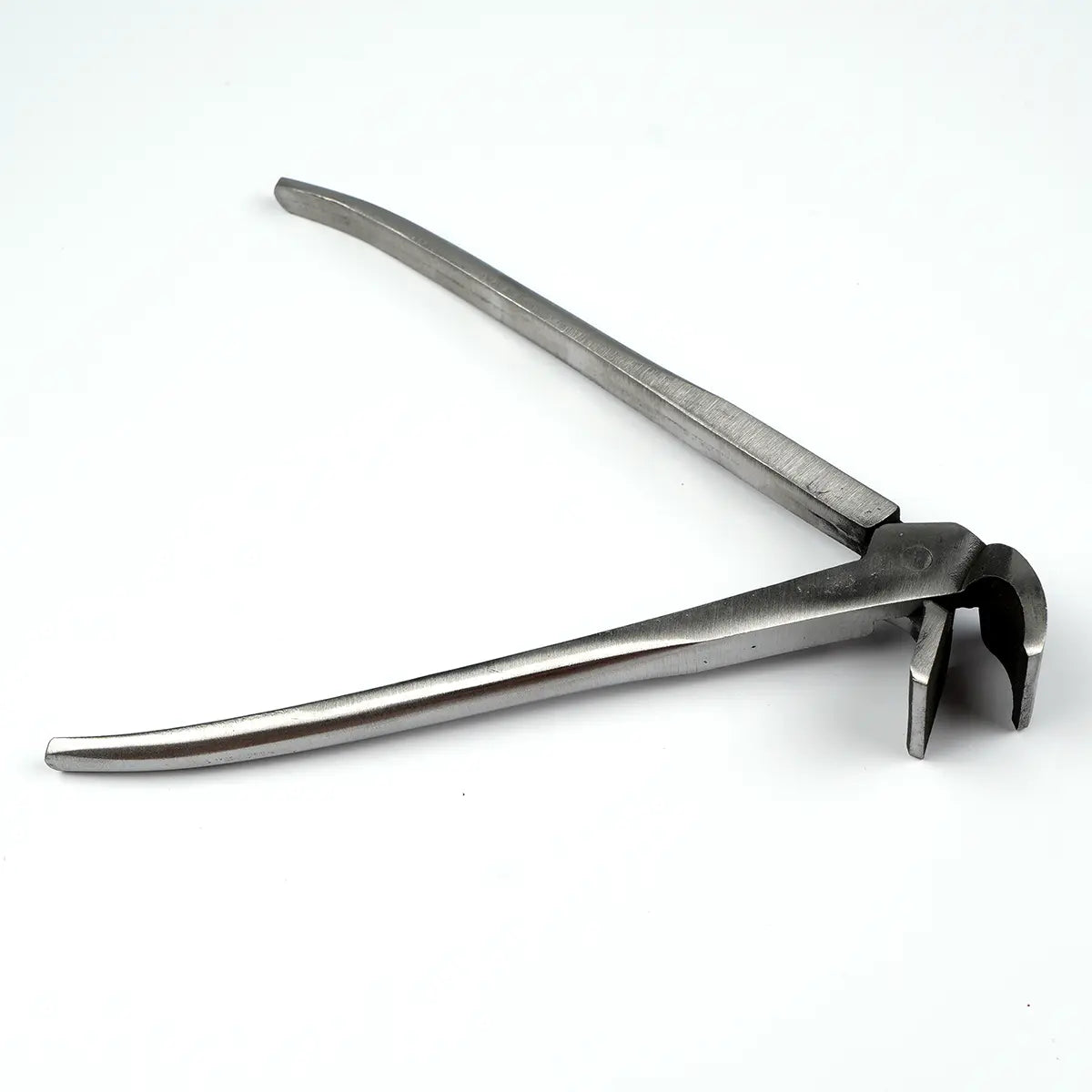 Stainless Steel Angled Flat Nose Leather Pliers 8.5 Inch.