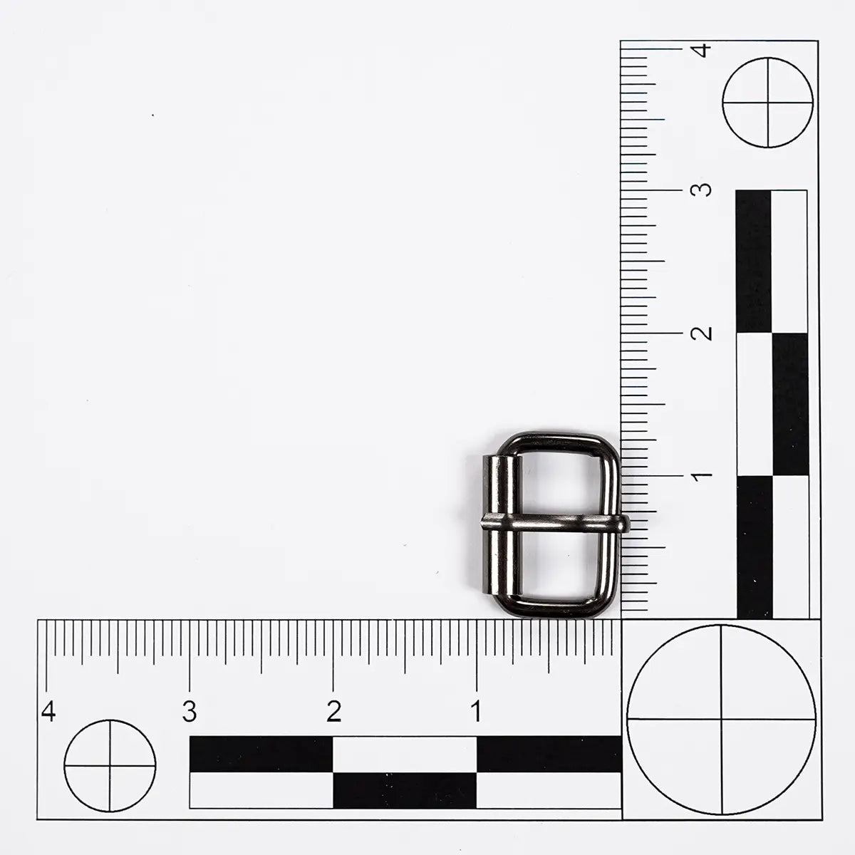 Gunmetal 1 Inch Roller Buckle.