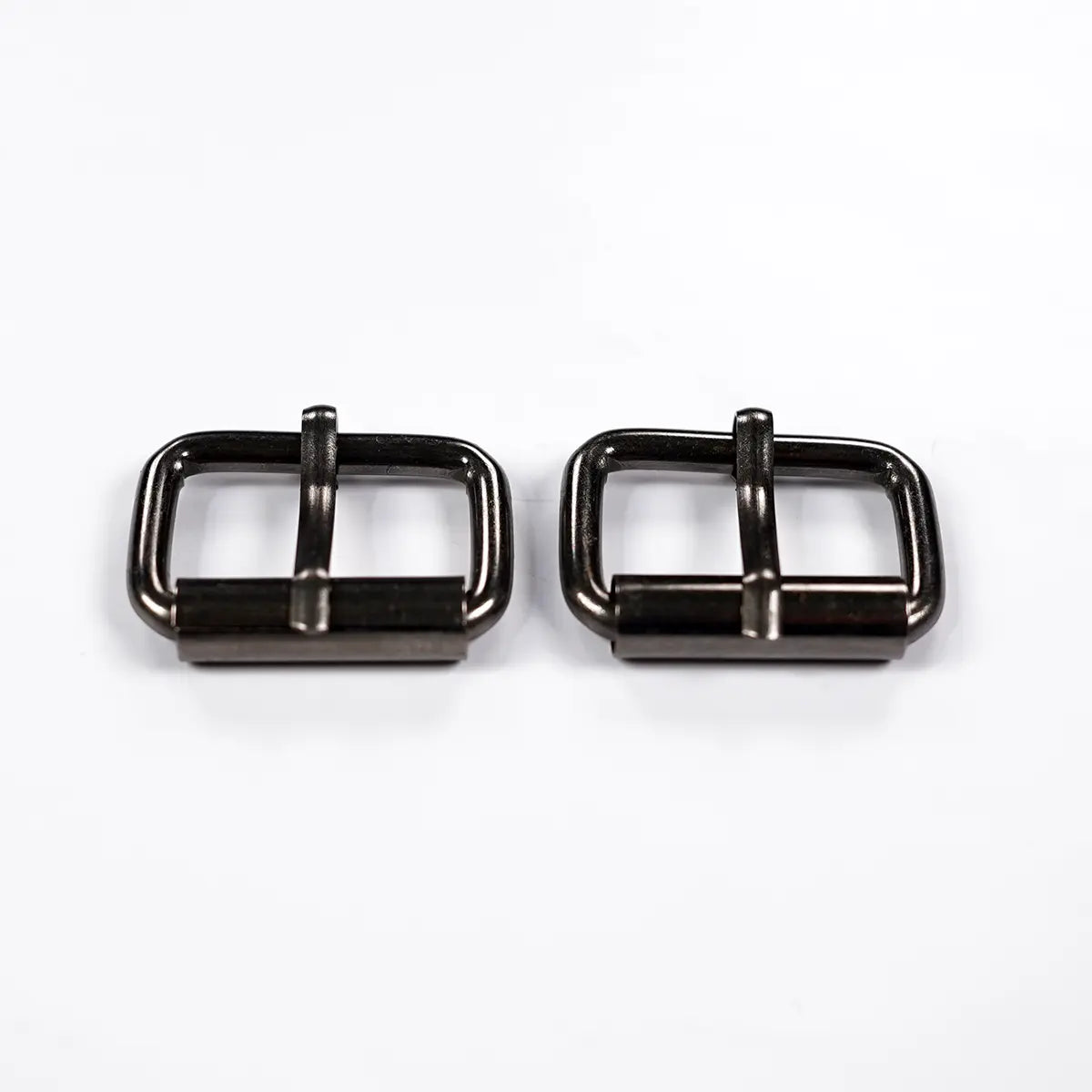 2 Pack of 1 Inch Roller Buckle, Gunmetal.