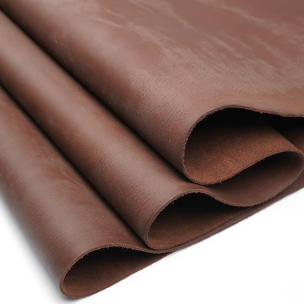 Brown Rugged Pebble Grain Buffalo Leather 5–6oz.