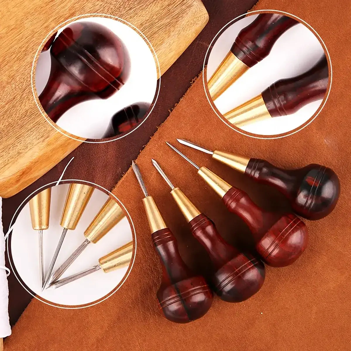 Gourd Shaped Diamond and Point Awls