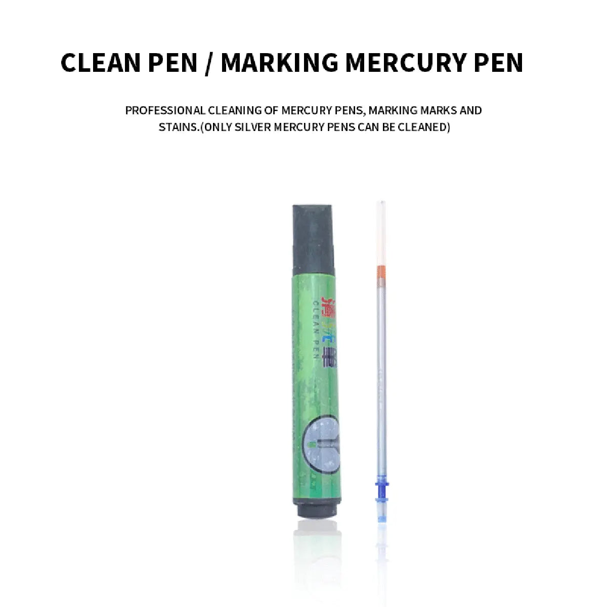 Silver Pen and Clean Pen Set