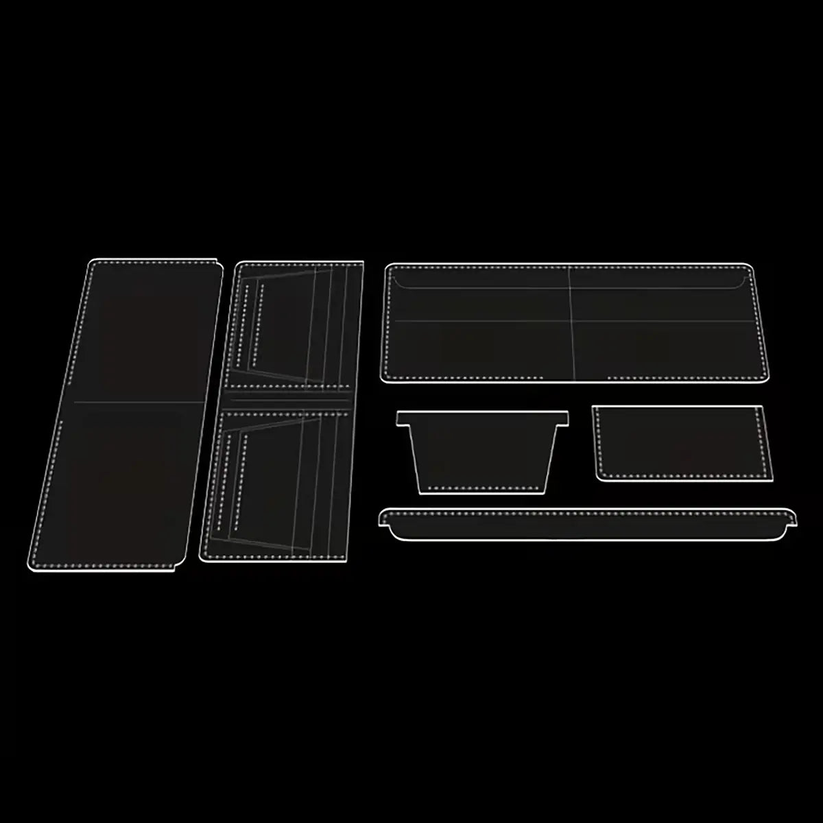 Simple Bifold Wallet Acrylic Template.