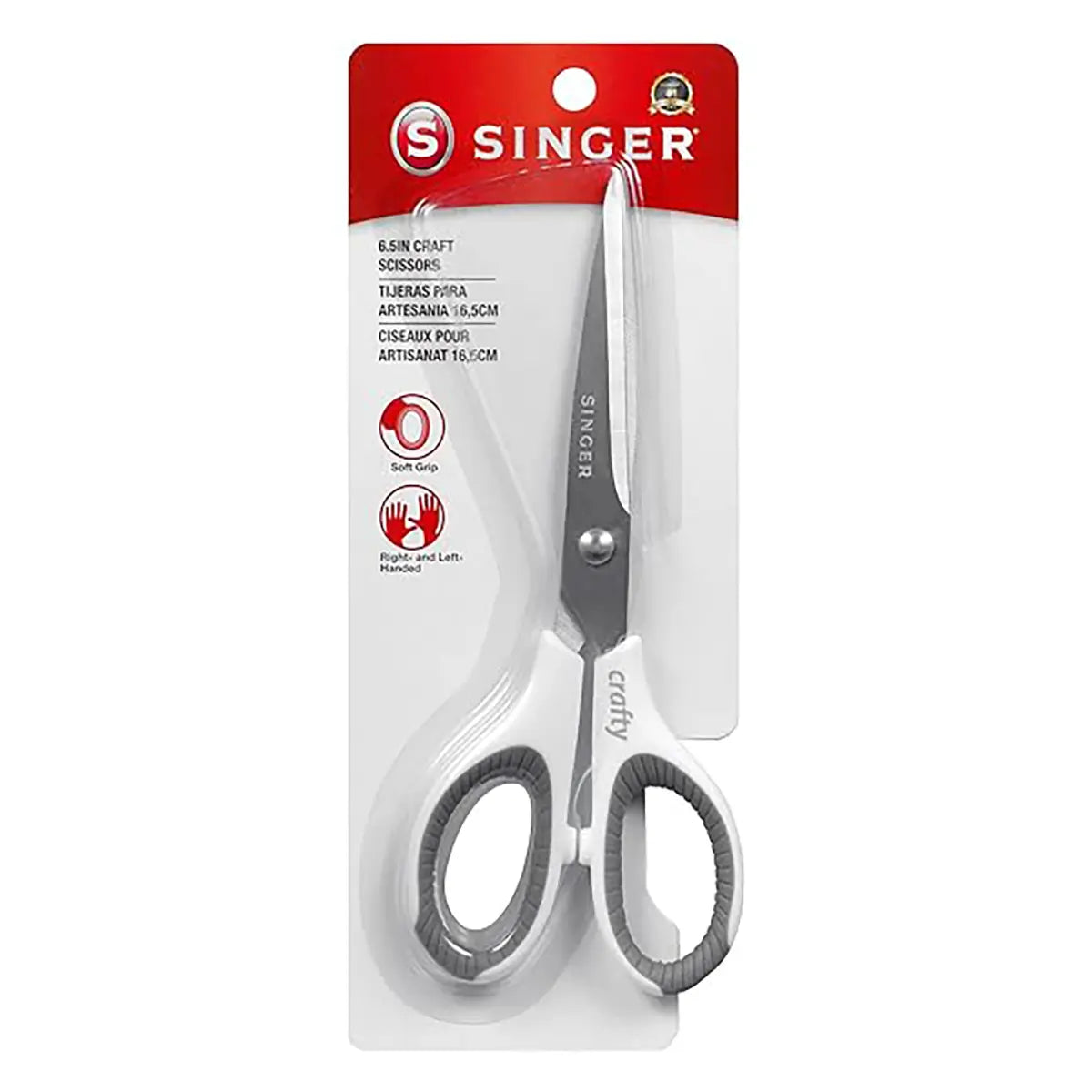 Singer 6.5 Inch Crafty Scissors with Comfort Grip.