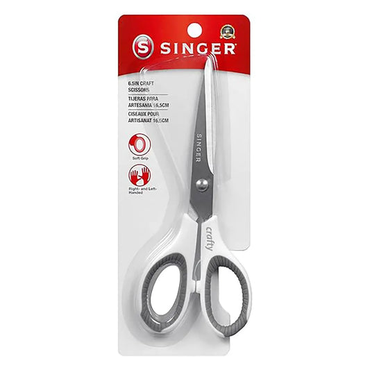 Singer 6.5 Inch Crafty Scissors with Comfort Grip.