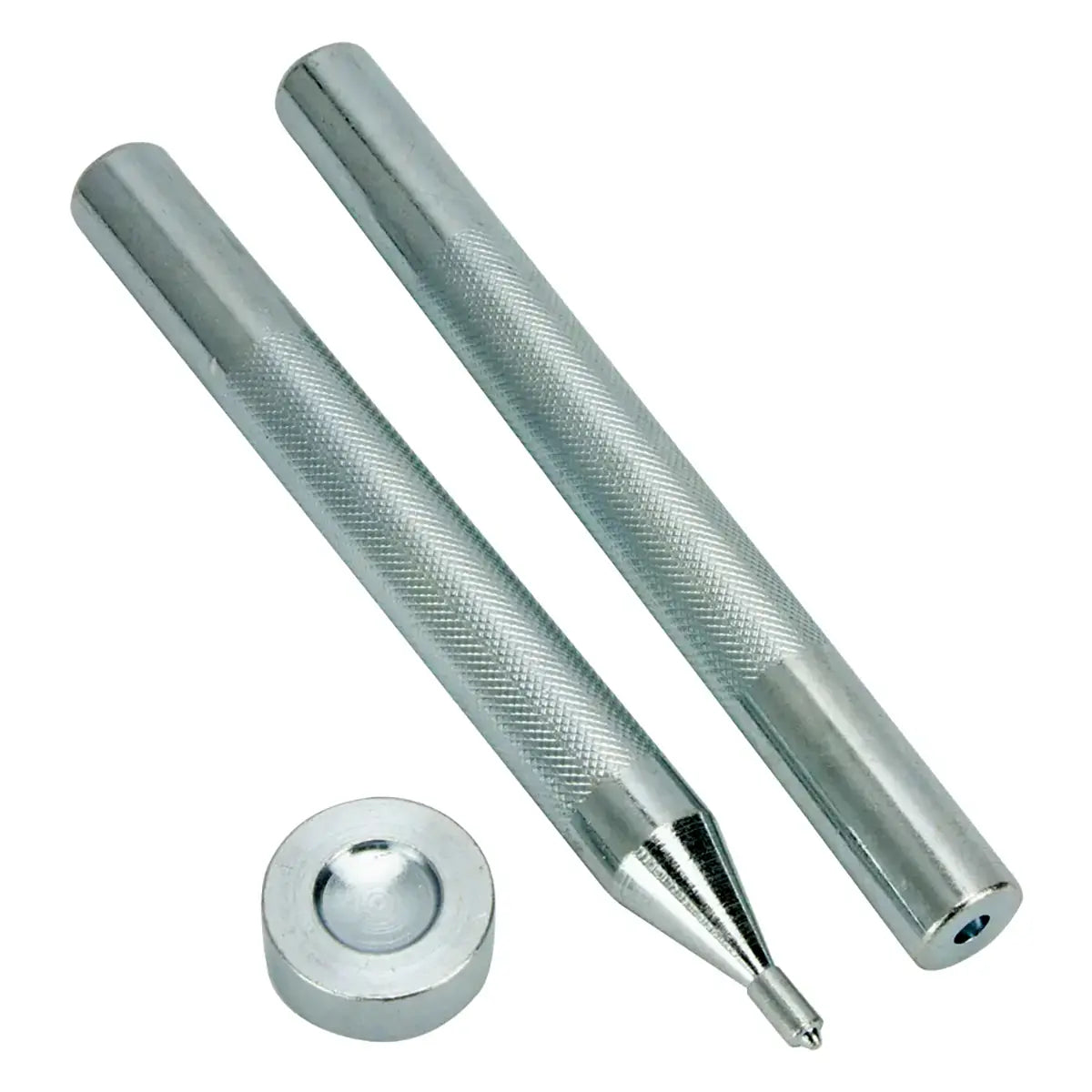 10mm Single Cap Glove Snap Setter and Anvil 3Pcs Set - 3/8 Inch.