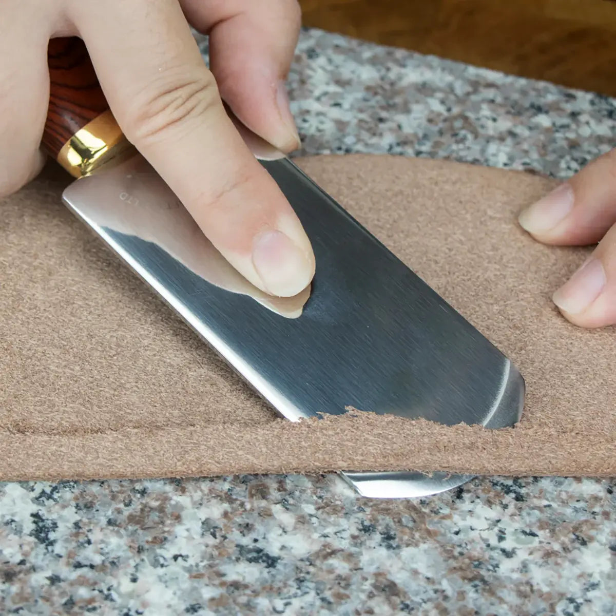 Stainless Steel French Style Skiving Knife.