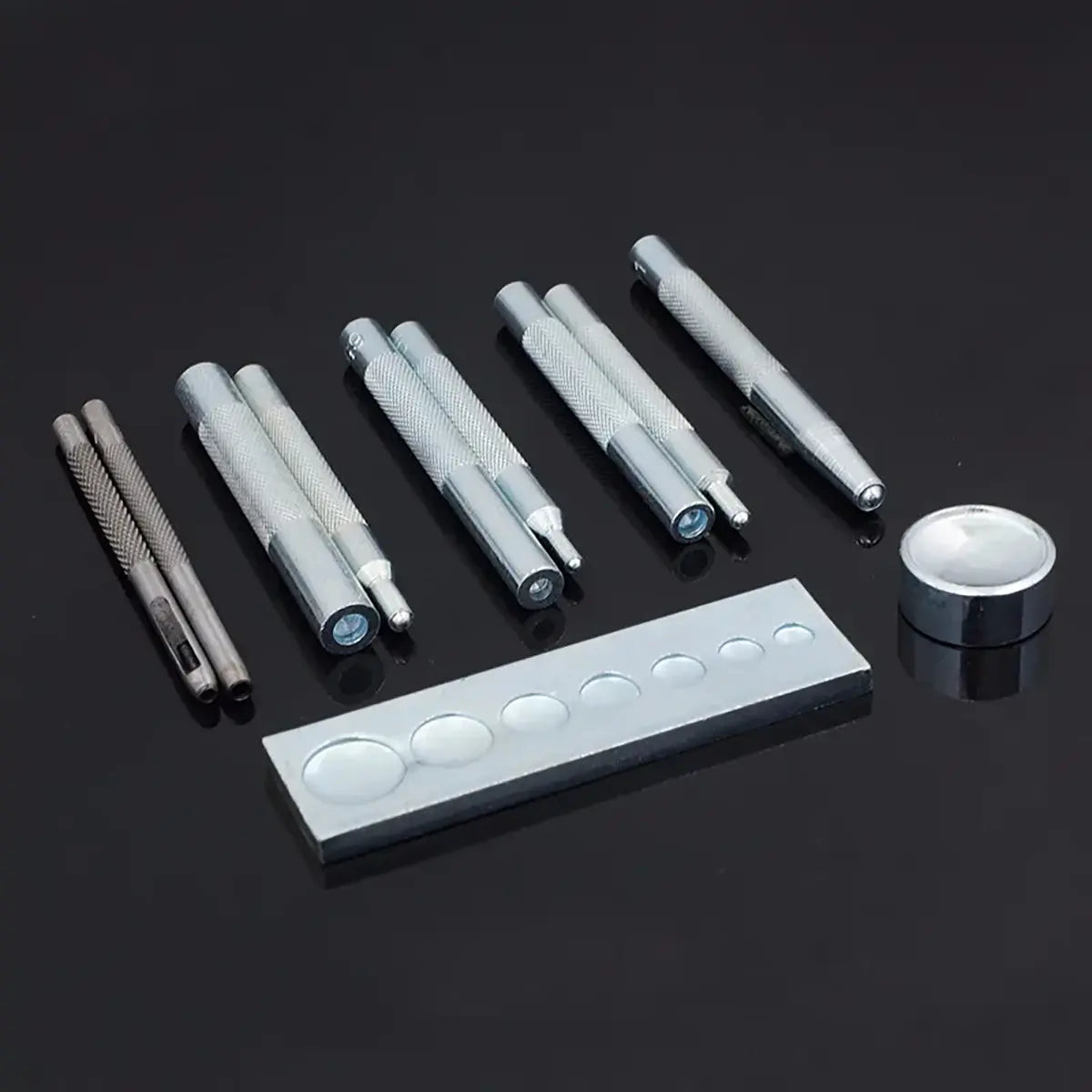 Snap Button Setter Set 11 Piece for Leatherworking.