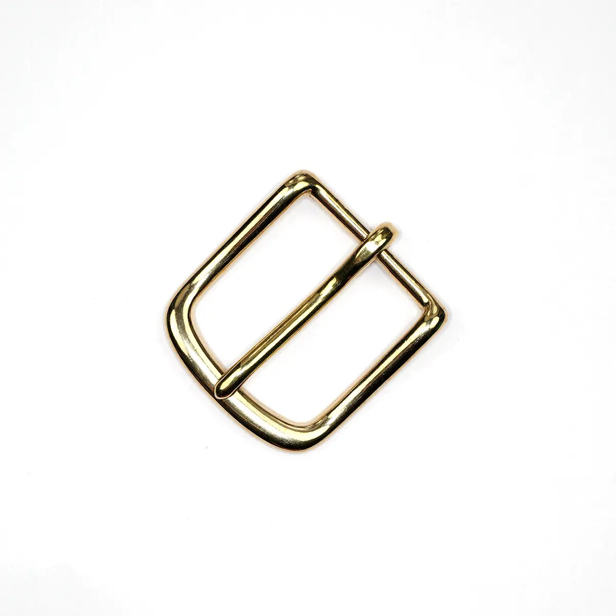 Solid Brass Heel Bar Buckle.