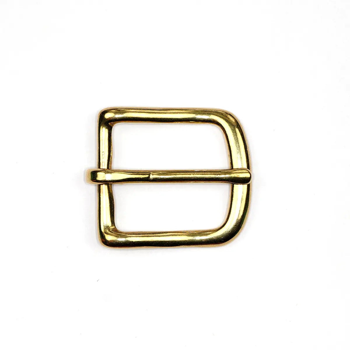 Solid Brass Heel Bar Buckle.