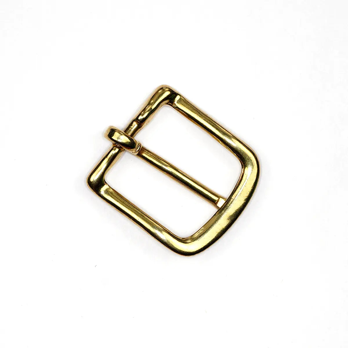 Solid Brass Heel Bar Buckle.