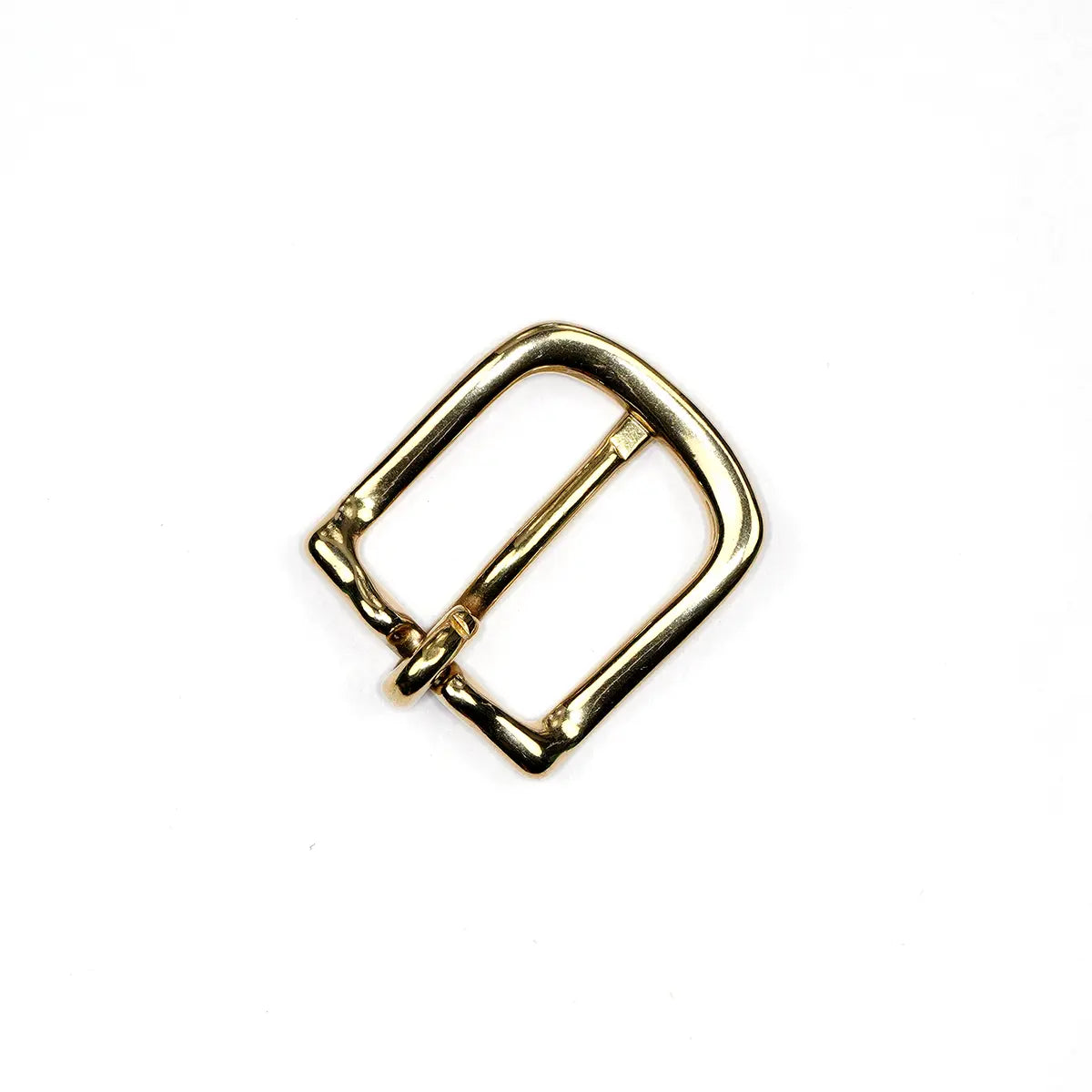 Solid Brass Heel Bar Buckle.