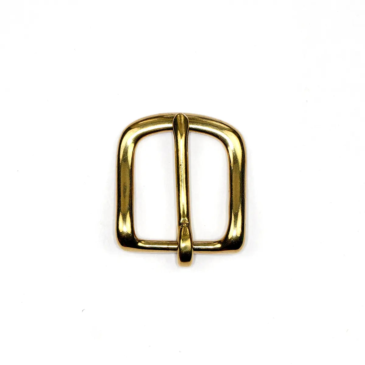 Solid Brass Heel Bar Buckle.