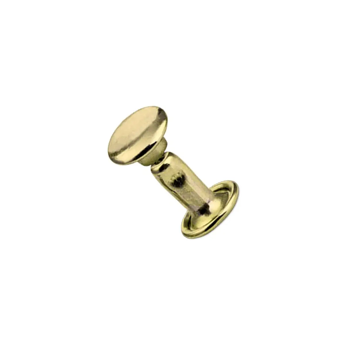 Ivan Solid Brass Rivets 100 Pack, 9mm x 12mm.