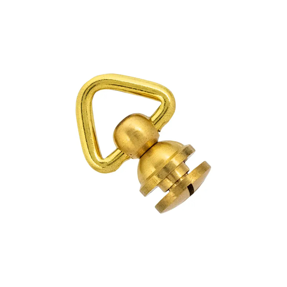 Solid Brass Swivel Loops, Triangle.