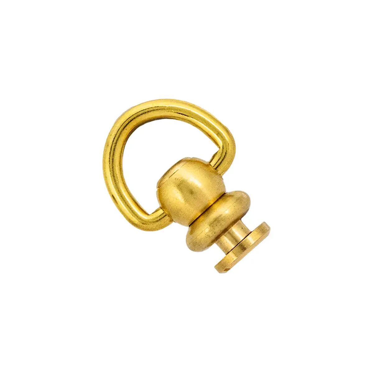 Solid Brass Swivel Loops, Round.