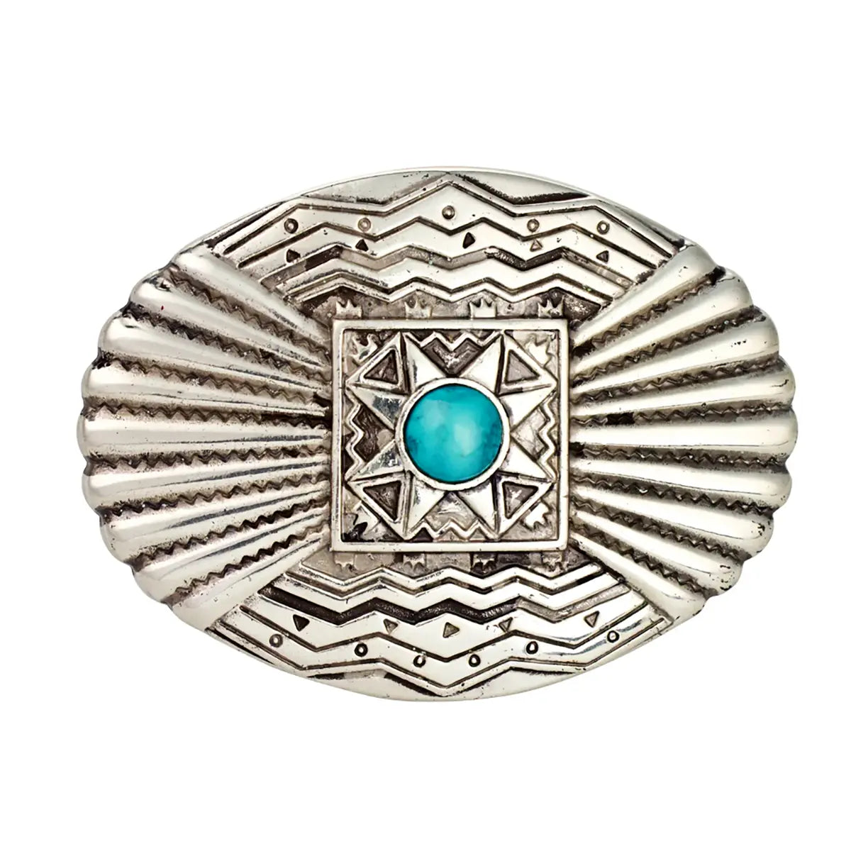 Southwest Turquoise Stone Trophy Buckle.