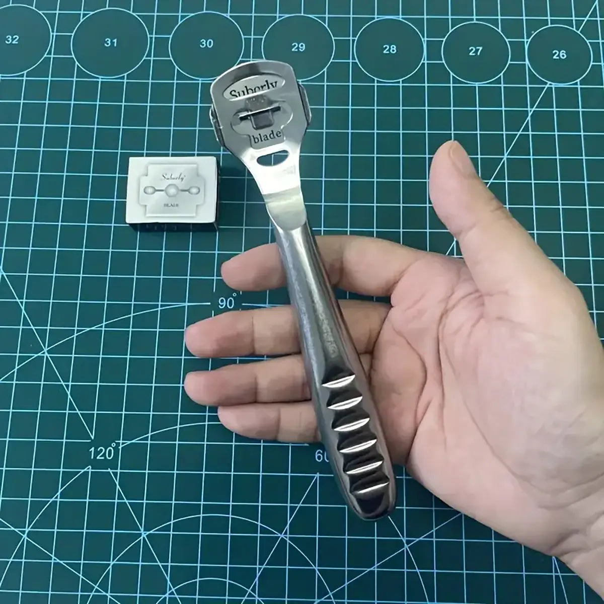 Stainless Steel Leather Skiving Tool.