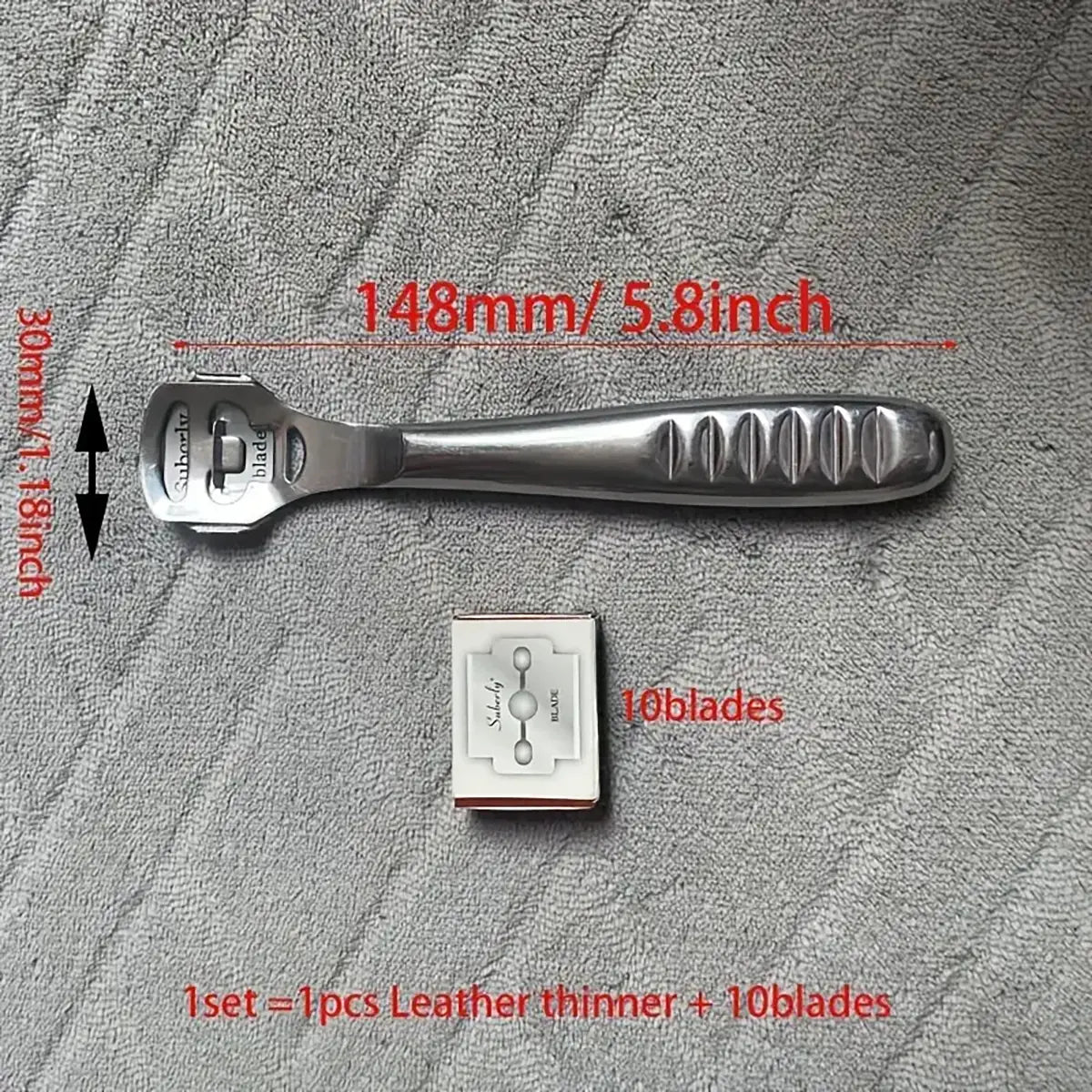 Stainless Steel Leather Skiving Tool
