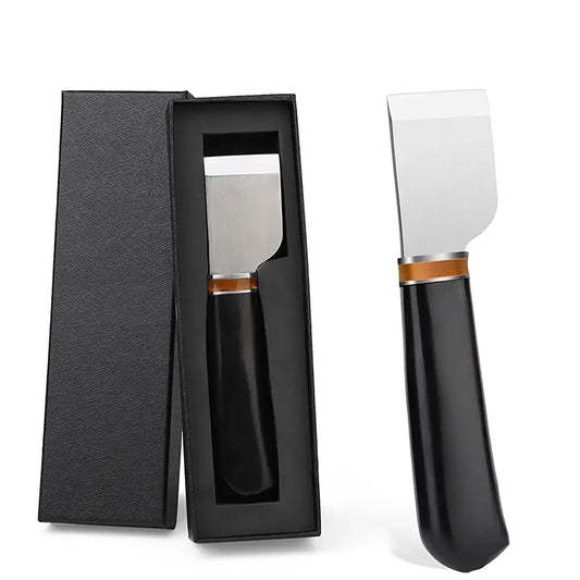 Ebony Handle Straight Leather Skiving Knife V3.