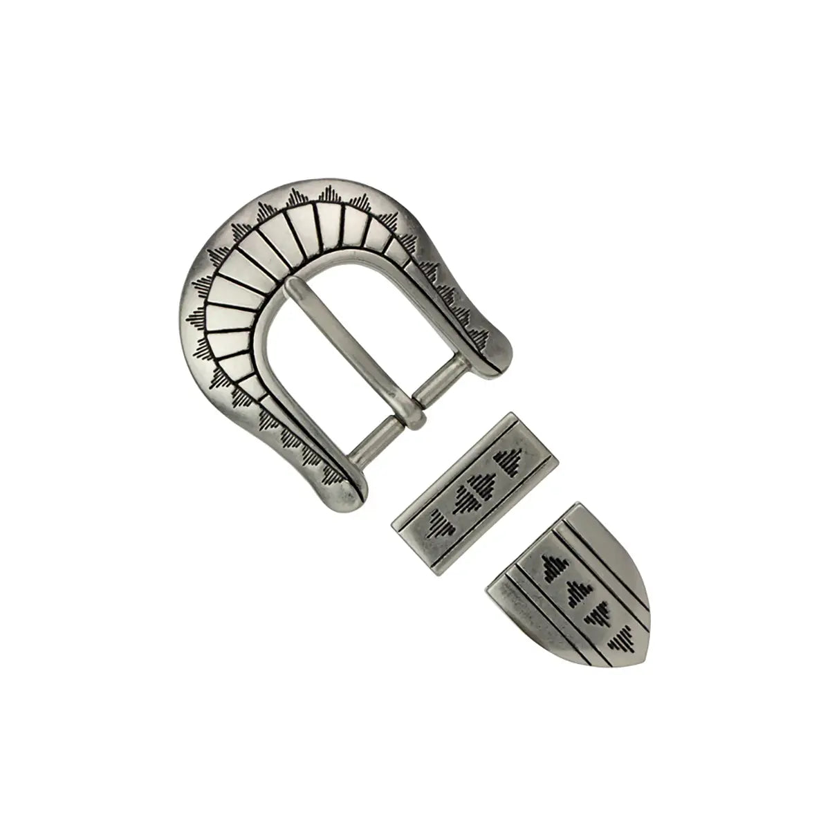 Sunburst 3 Piece Buckle Set - 1 Inch.