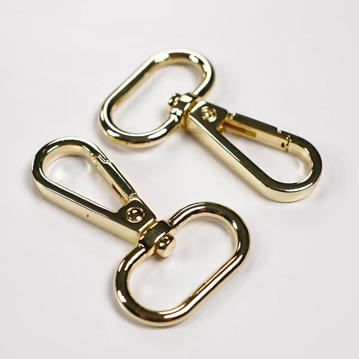 Gold Swivel Hook Bag Hardware, 1 Inch, 2 Pack.