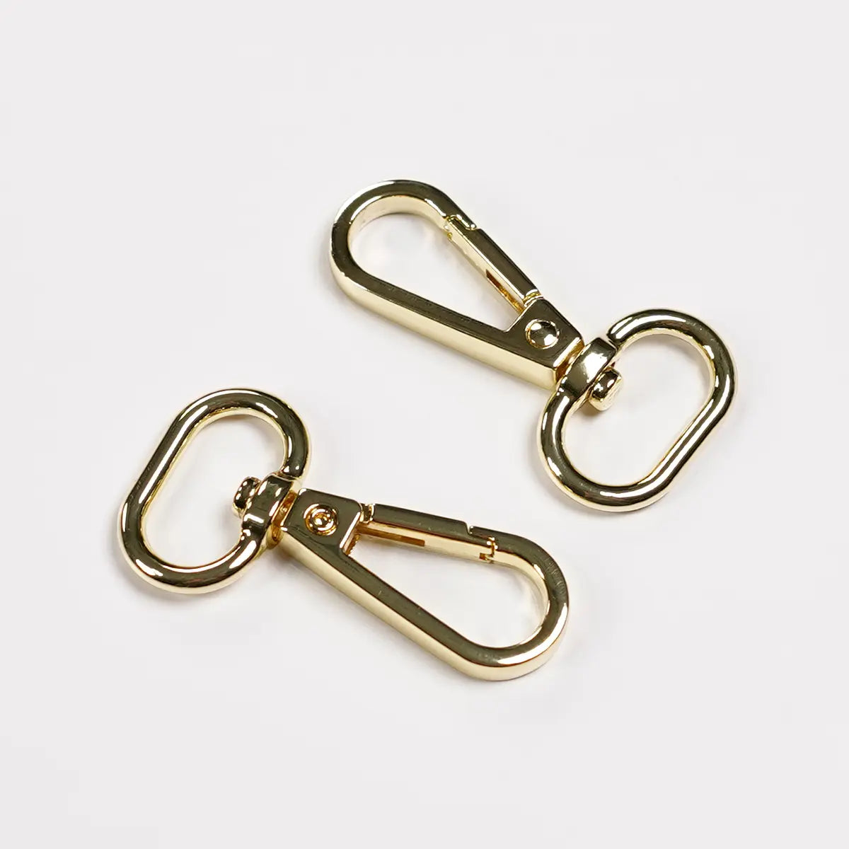 Gold Swivel Hook Bag Hardware, 0.75 Inch, 2 Pack.