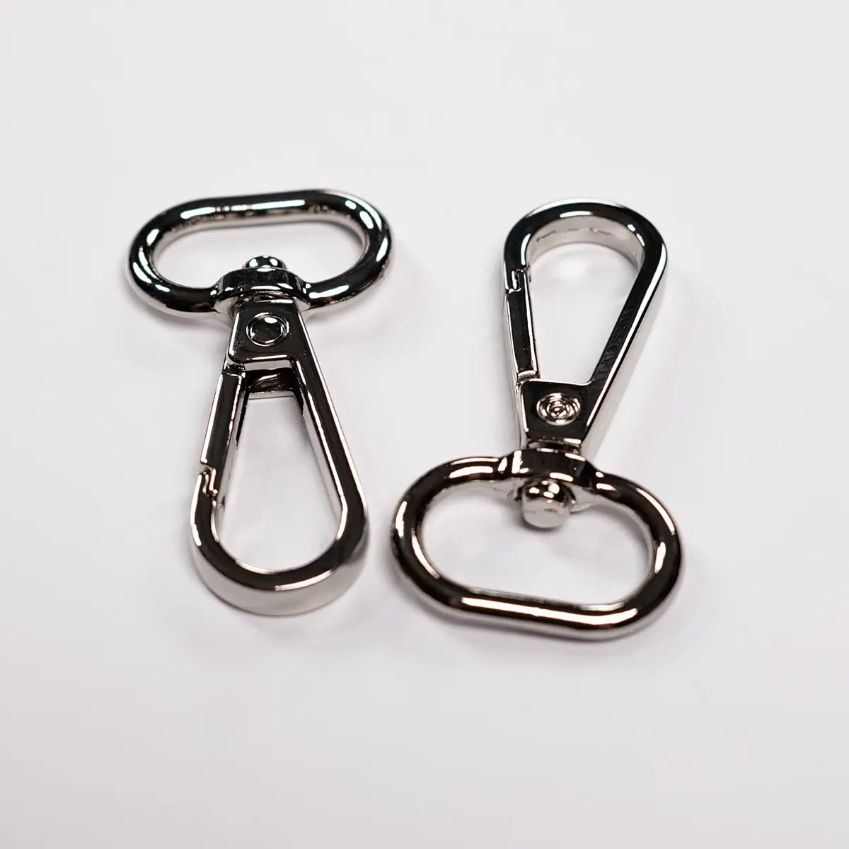 Nickel Swivel Hook Bag Hardware, 0.75 Inch, 2 Pack.