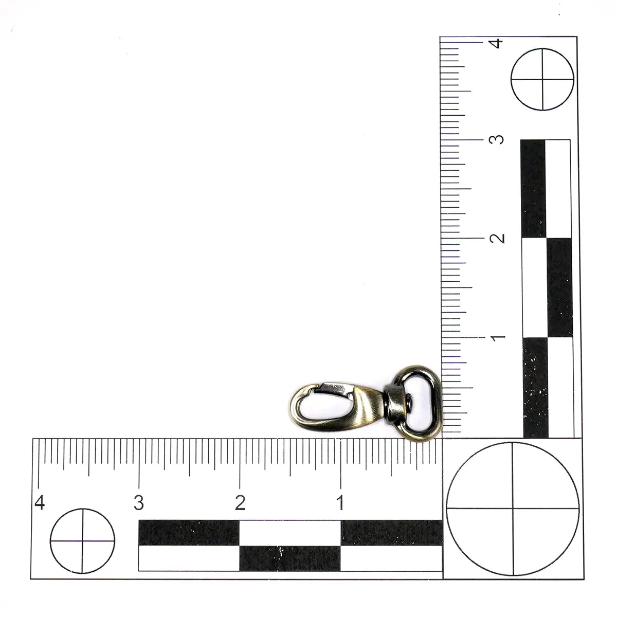 Antique Brass Lever Swivel Snap, 1/2 Inch.