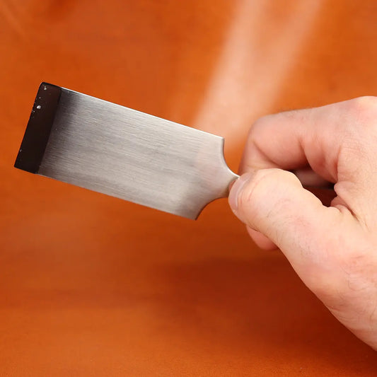 Teardrop Handled Straight Skiving Knife for Leathercraft.