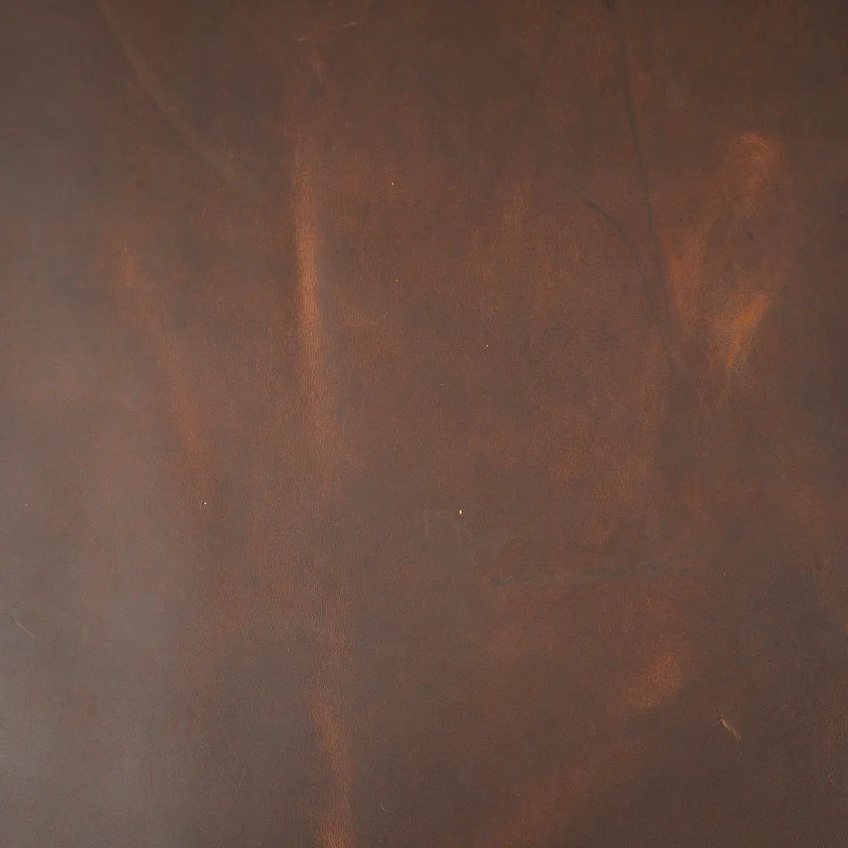 Brown Pull Up Chrome Tanned Leather 4-5oz Blemished.