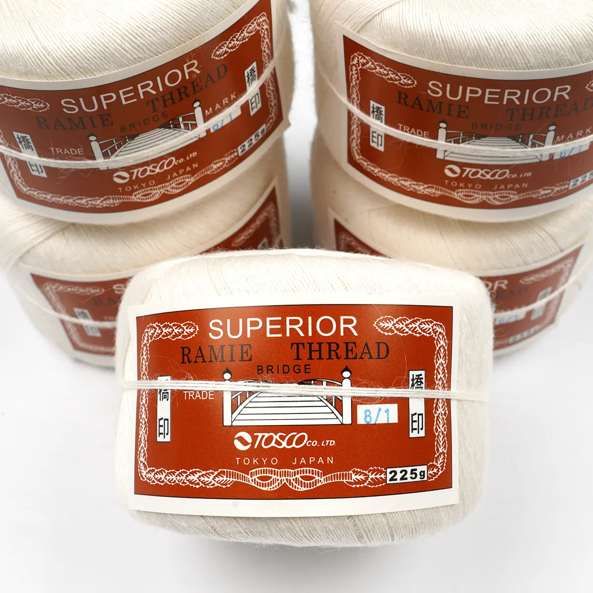 8/1 Superior Ramie Thread - 225g by Tosco Co Ltd - Tokyo Japan for shoe soling and welting.