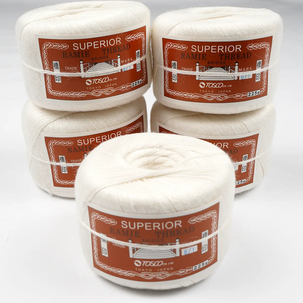 8/1 Superior Ramie Thread - 225g by Tosco Co Ltd - Tokyo Japan for shoe soling and welting.