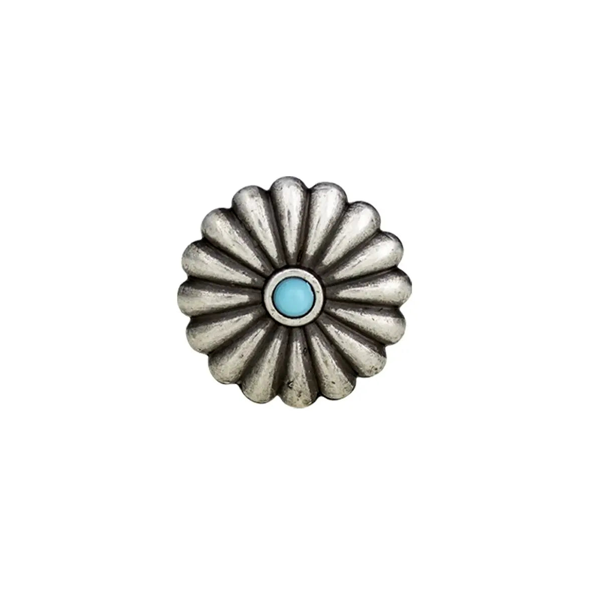 Turquoise Screw Back Conchos, 25mm.