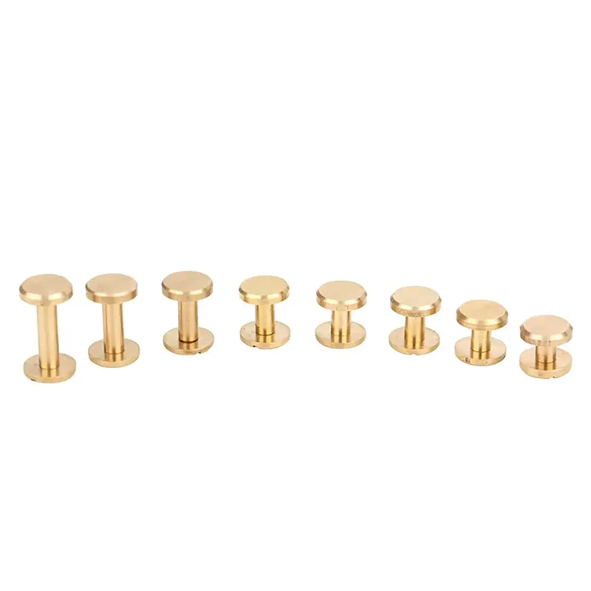 Solid Brass Screw Studs for Leathercrafts.