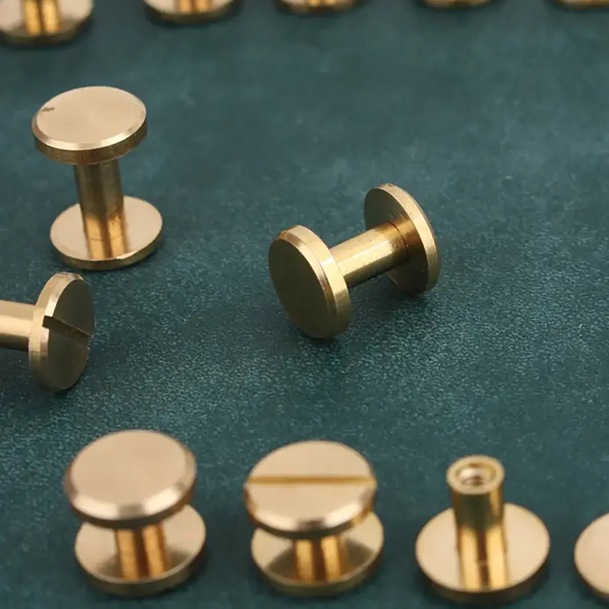 Solid Brass Screw Studs for Leathercrafts.