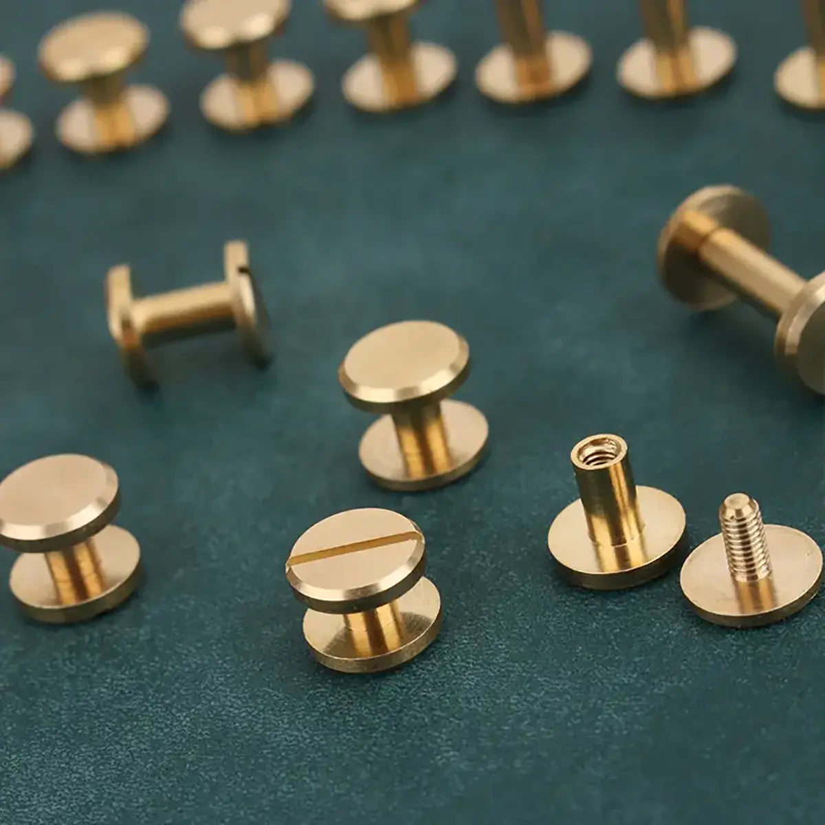 Solid Brass Screw Studs for Leathercrafts.