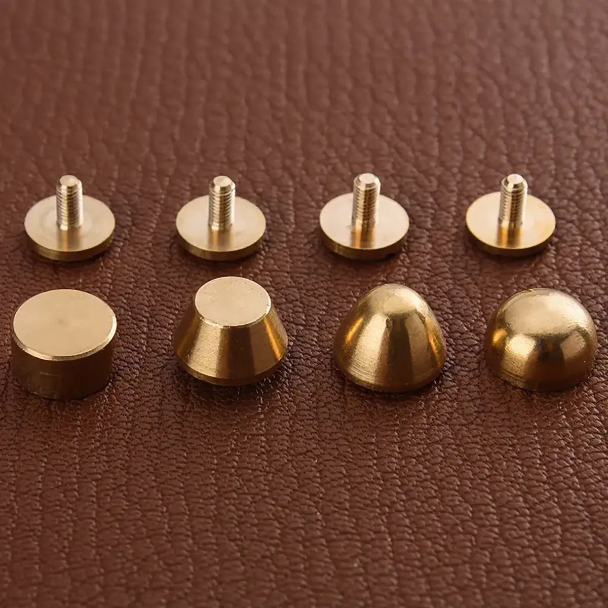 Solid Brass Handbag Purse Feet for Leathercrafting and Bag Making.
