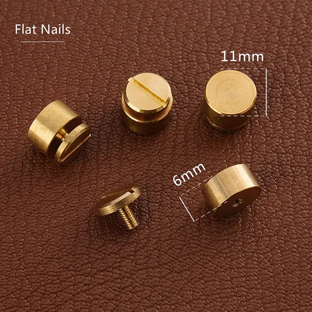 Solid Brass Handbag Purse Feet for Leathercrafting and Bag Making.