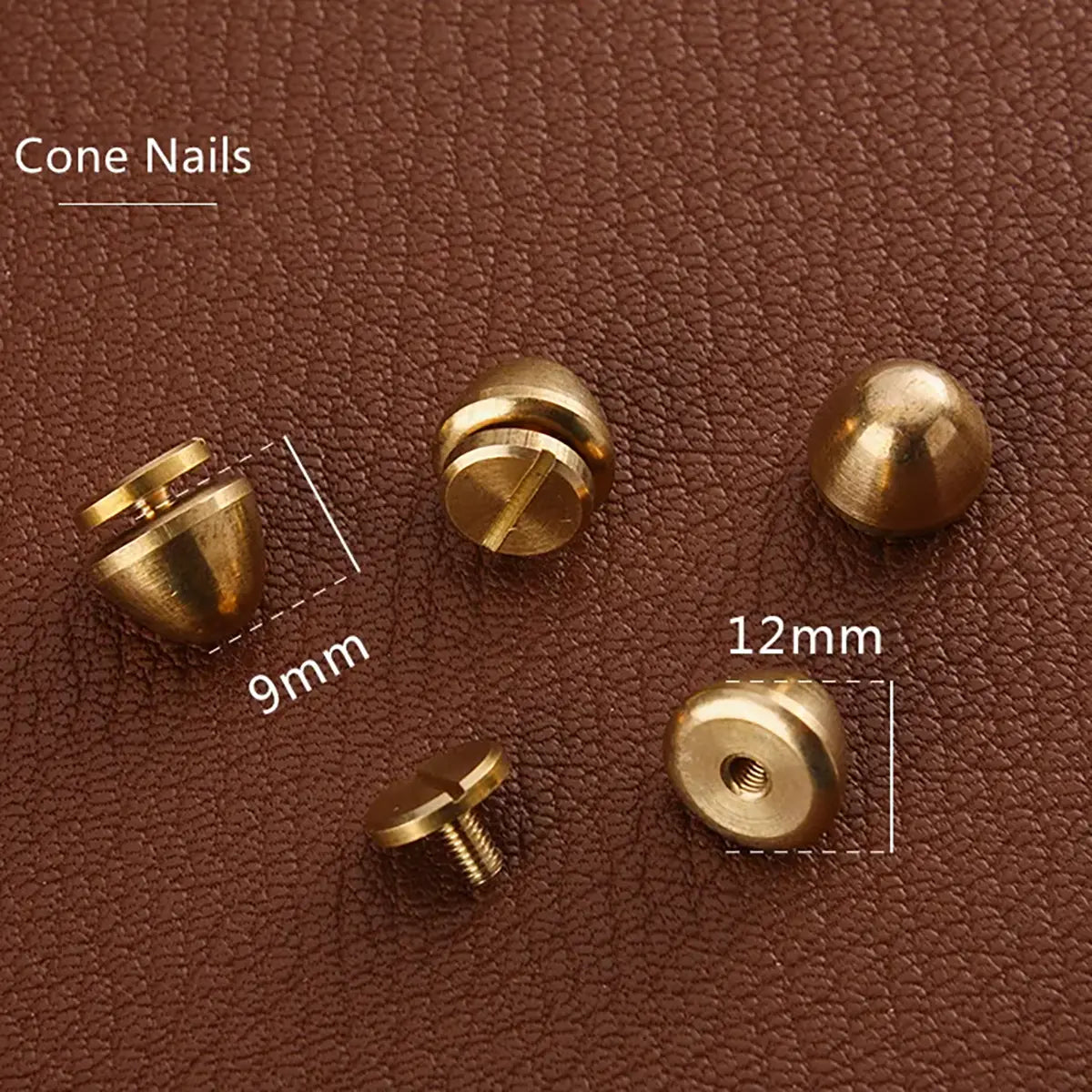 Solid Brass Handbag Purse Feet for Leathercrafting and Bag Making.