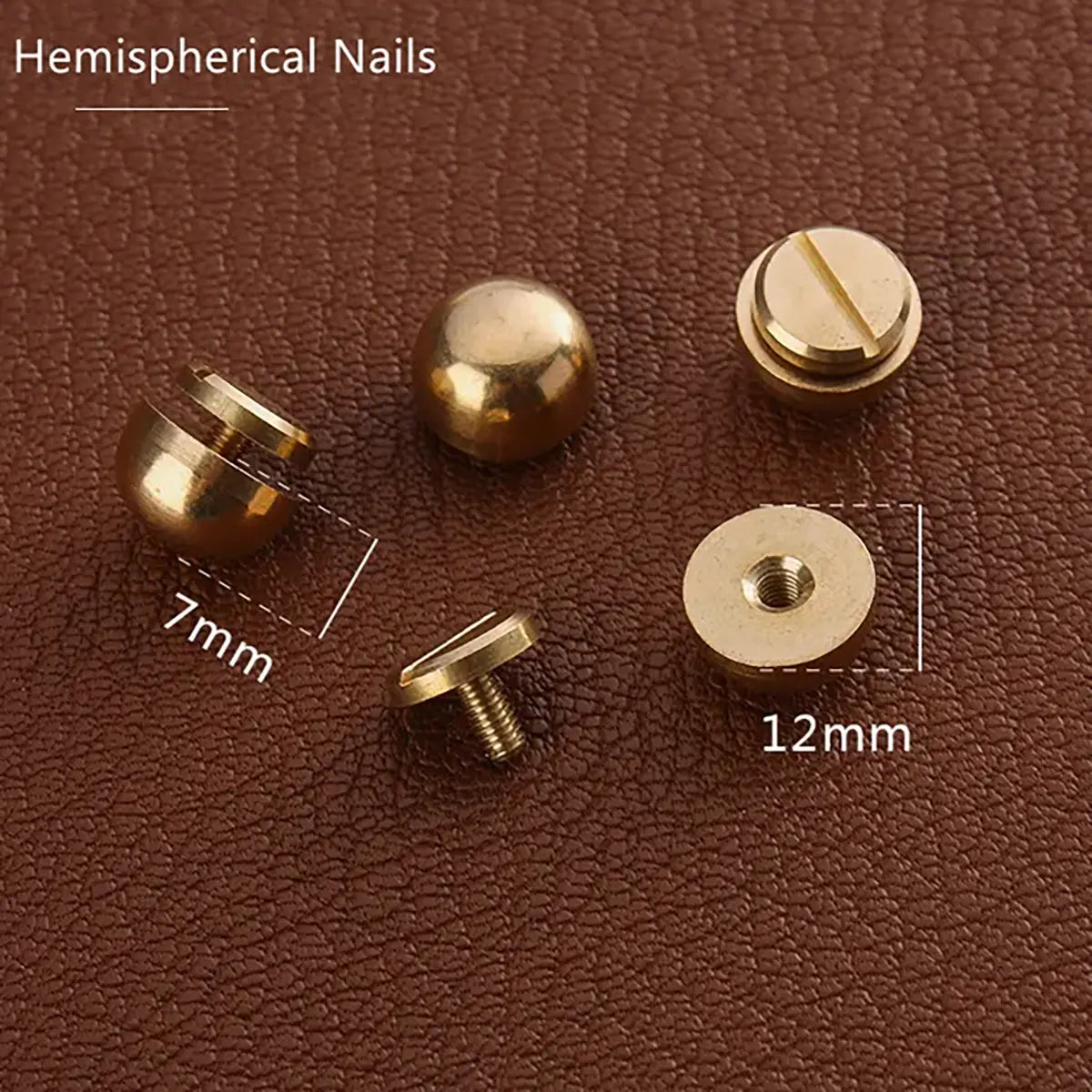Solid Brass Handbag Purse Feet for Leathercrafting and Bag Making.